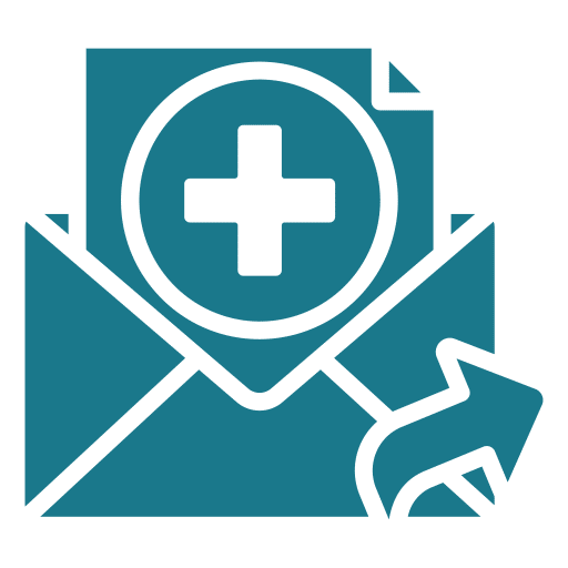 Icon of referral letter representing specialist referral